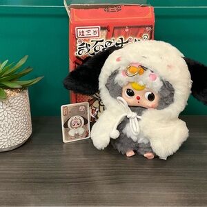 Baby Three I’m Not a Warrior Penguin & Dog Plushie